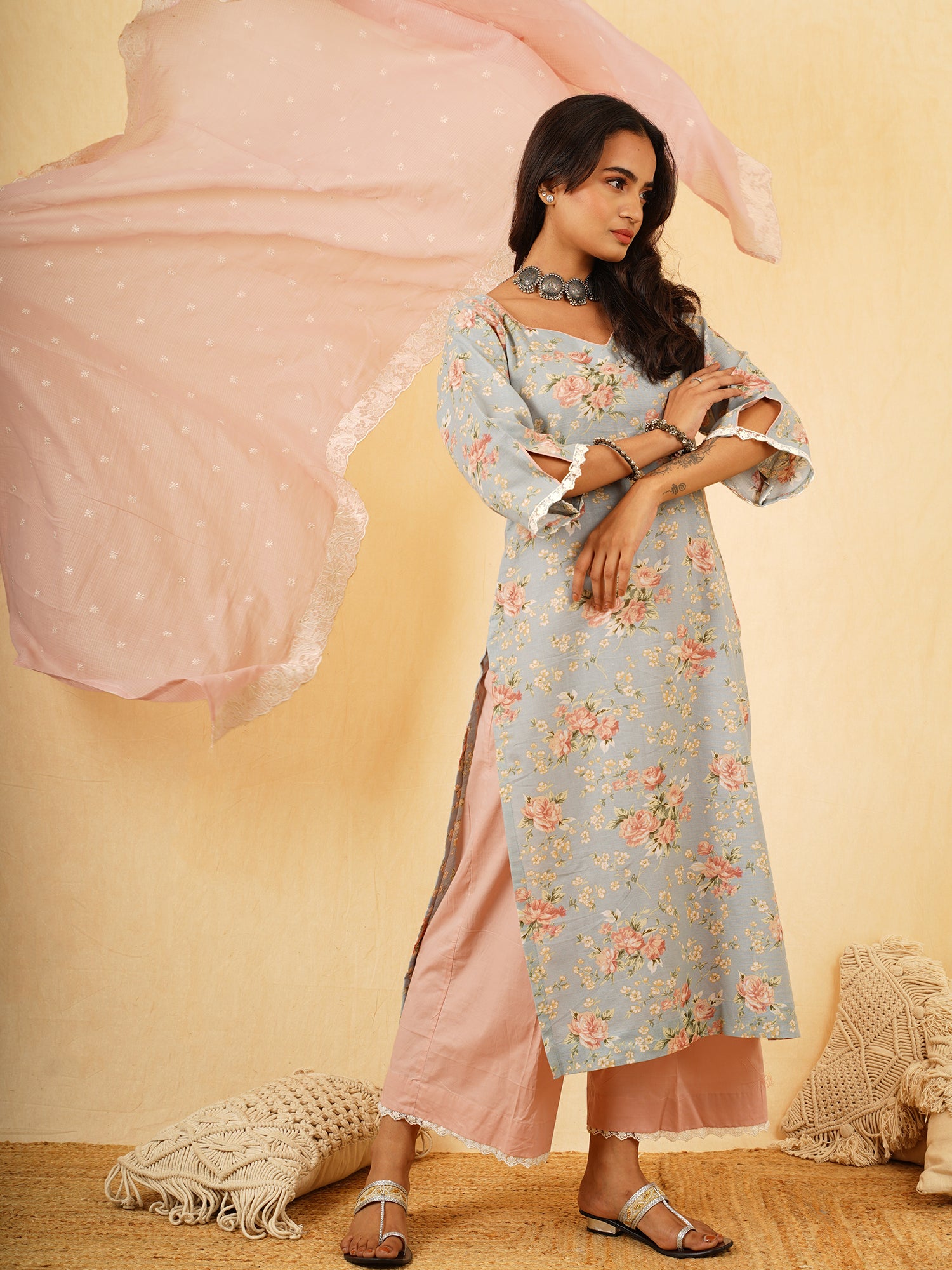 NEW ETHNIC FASHION Women A-line White, Pink, Red Dress - Buy NEW ETHNIC  FASHION Women A-line White, Pink, Red Dress Online at Best Prices in India  | Flipkart.com